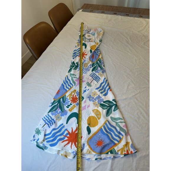 Princess Polly Maxi Dress Abstract Print Tie Back Resort Vacation 4 S NWT - Picture 10 of 10